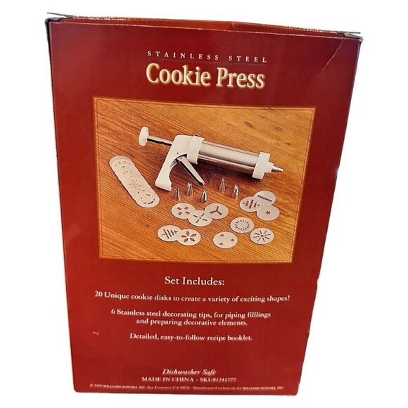 Vintage Kuhn Rikon Cookie Press Switzerland Professional Decorating Set Recipes - Picture 12 of 16